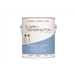 Clark+Kensington Semi-Gloss White Cabinet/Door/Trim Paint Interior 1 gal