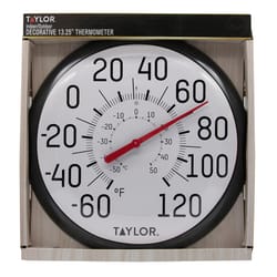 Taylor Decorative Dial Thermometer Plastic White
