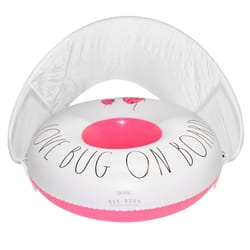 CocoNut Float Rae Dunn White Vinyl Inflatable Love Bug on Board Baby Float