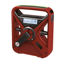 Eton American Red Cross Red Weather Alert Radio Flashlight Digital Battery Operated