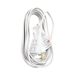 Ace Indoor 20 ft. L White Extension Cord 16/2 SPT-2