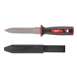 Milwaukee 11 in. Fixed Blade Serrated Duct Knife Red 1 pk