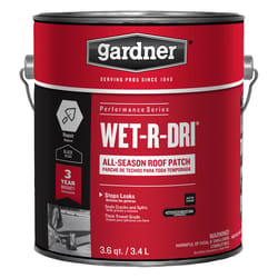 Black Jack Wet-R-Dri Gloss Black Patching Cement All-Weather Roof Cement 3.6 qt