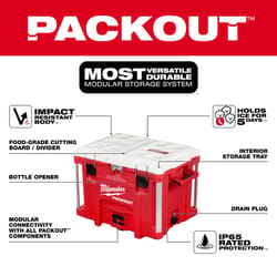 Milwaukee Packout Red/White 40 qt Cooler