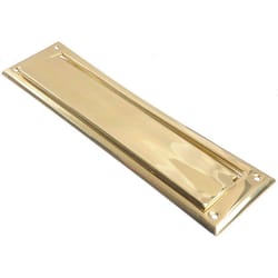 Ace 2.6875 in. W X 11 in. H Bright Brass Mail Slot