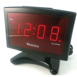 Westclox 2.25 in. Black Alarm Clock Digital