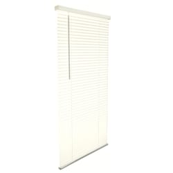 Living Accents Vinyl 1 in. Blinds 36 in. W X 64 in. H Alabaster Cordless