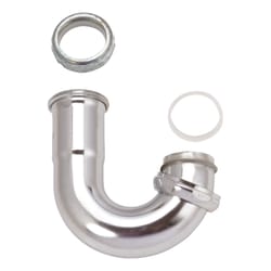 Ace 1-1/2 in. D Chrome Plated Brass J Bend