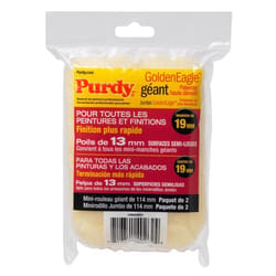 Purdy GoldenEagle Polyester 4.5 in. W X 1/2 in. Jumbo Mini Paint Roller Cover 2 pk