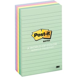 Post-it 6 in. W X 4 in. L Assorted Sticky Notes 5 pad