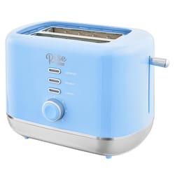 Rise by Dash Plastic Blue 2 slot Toaster 7.4 in. H X 7.2 in. W X 11.1 in. D