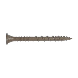Simpson Strong-Tie Quick Drive No. 10 Sizes X 2-1/2 in. L Tan Star Ribbed Flat Head Deck Screws 1000