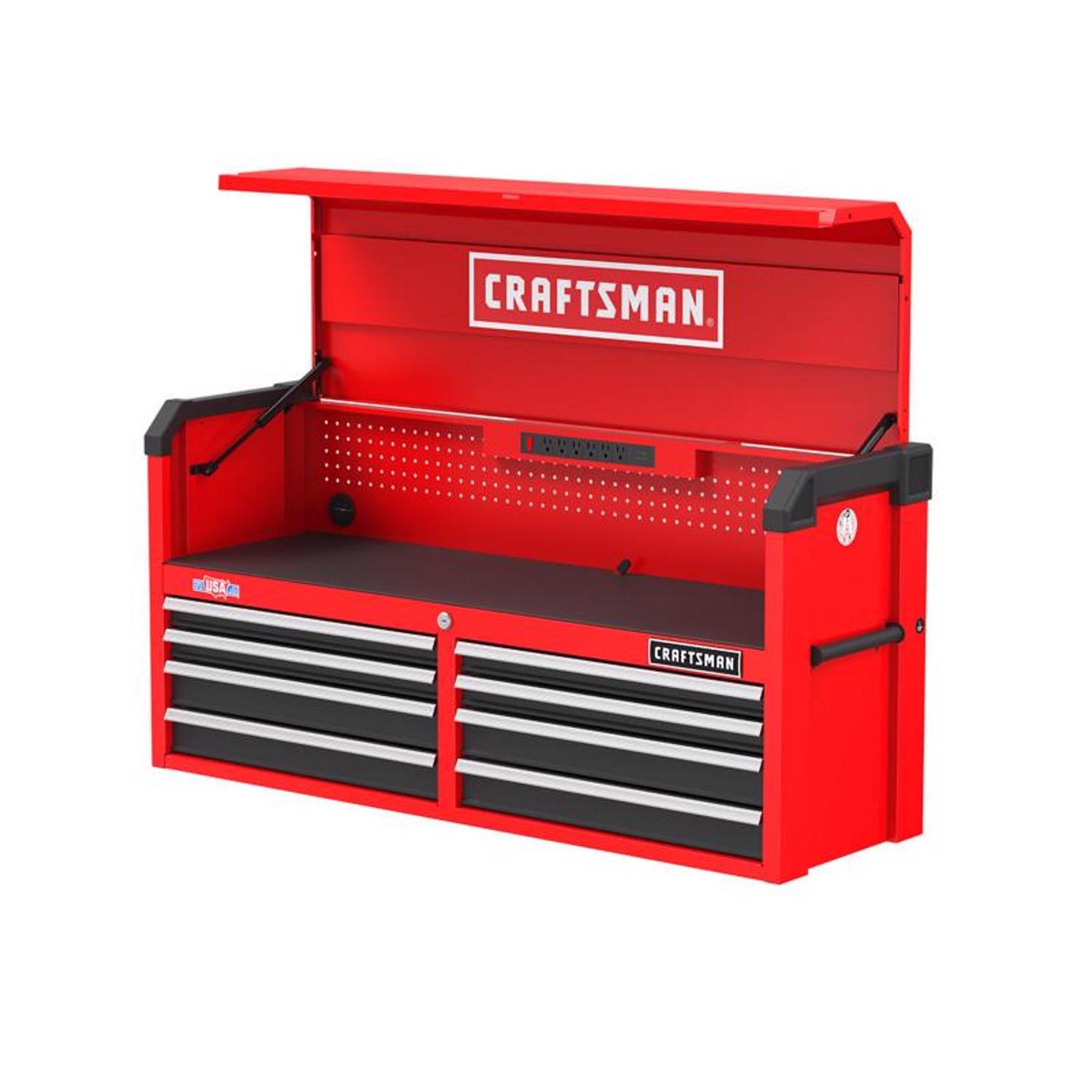 Photo 1 of Craftsman S2000 52 in. 8 drawer Steel Tool Chest 28 in. H X 19 in. D