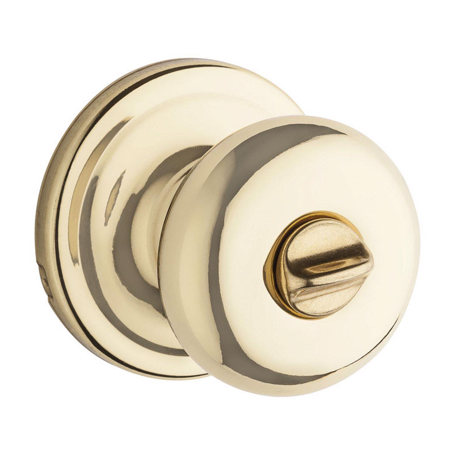 Photo 1 of Kwikset Juno Polished Brass Privacy Lockset 1.75 in.