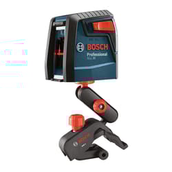 Bosch 2 beam Self Leveling Self Leveling Cross Line Laser 30 ft. 4 pc