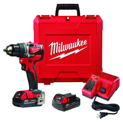 Milwaukee M18 18 V 1/2 in. Brushless Cordless Compact Drill Kit (Battery &amp; Charger)