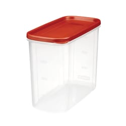 Rubbermaid 16 cups Clear/Red Food Storage Container 1 pk