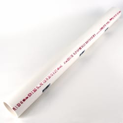 Charlotte Pipe Schedule 40 PVC Solid Pipe 2 in. D X 2 ft. L Plain End 280 psi