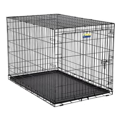Pet Essentials Extra Large Steel Dog Crate Black 32.5 in. H X 30.25 in. W X 48.75 in. D