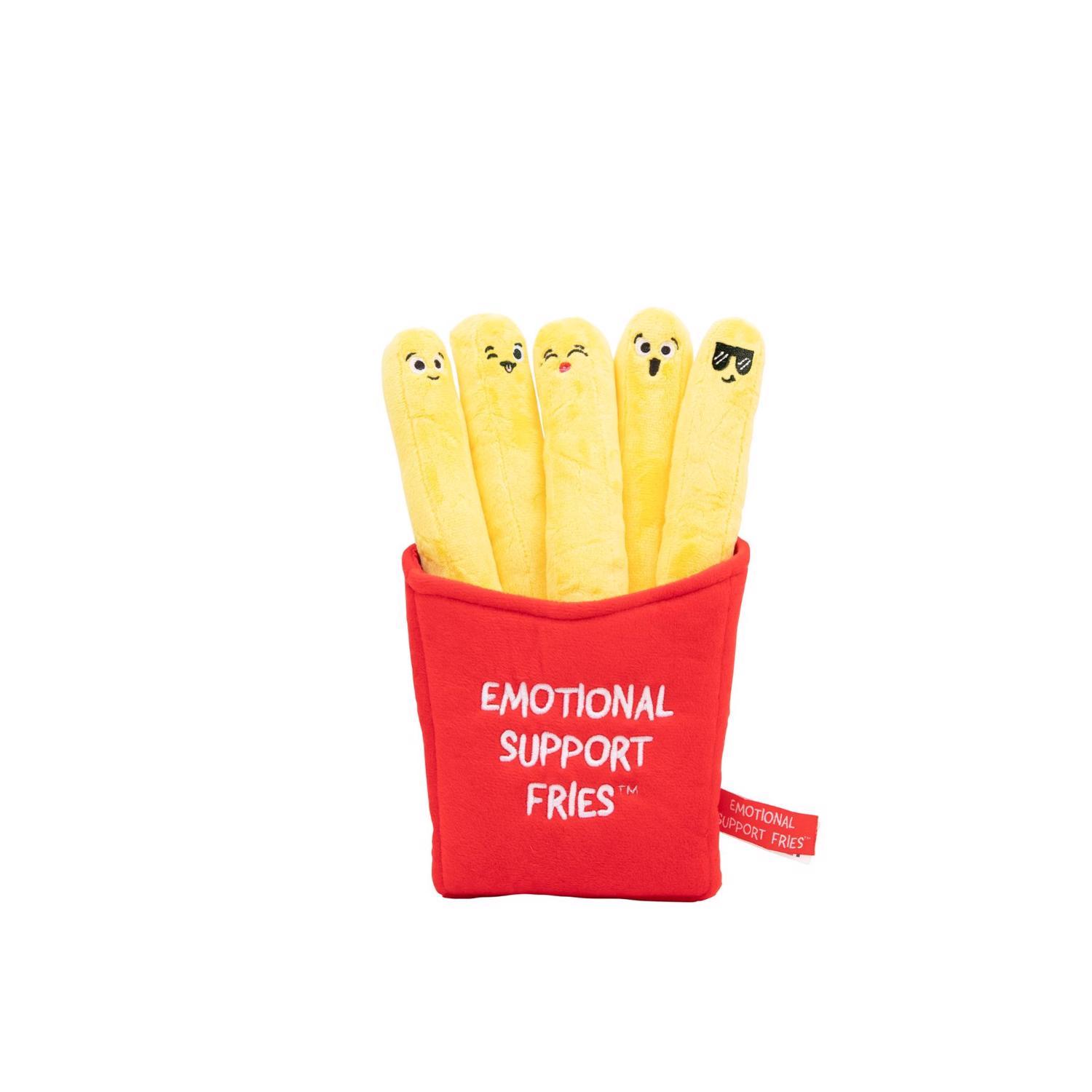 Photo 1 of What Do You Meme Emotional Support Fries Toy Plush Red/Yellow 6 pc