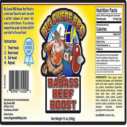 Big Swede BBQ Badass Beef Boost BBQ Rub 12 oz