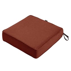 Classic Accessories Montlake Heather Henna Red Polyester Seat Cushion 5 in. H X 25 in. W X 25 in. L