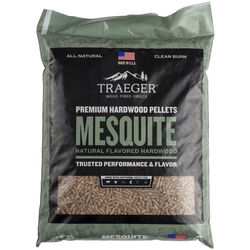 Traeger优质全天然Mesquite烧烤木颗粒20磅
