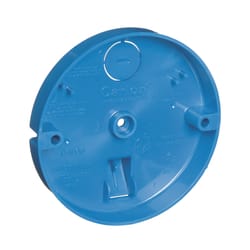Carlon 3/4 in. Round PVC 1 gang Ceiling Fan Pan Blue