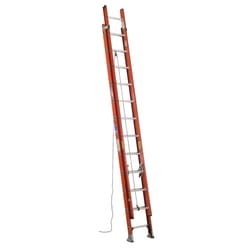 Werner 24 ft. H Fiberglass Extension Ladder Type IA 300 lb. capacity