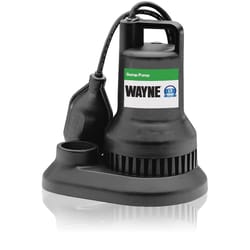 Wayne 1/3 HP 3,000 gph Thermoplastic Tethered Float Switch AC Sump Pump