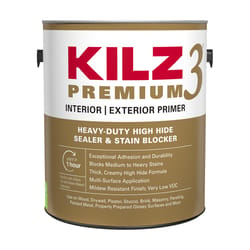 KILZ高级白色平面水性底漆和密封胶1加仑