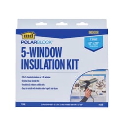 M-D Building Products Clear 5-Window Indoor Insulation Kit 62 in. W X 210 in. L