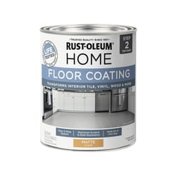 Rust-Oleum Home Matte Clear Water-Based Floor Coating Step2 1 qt