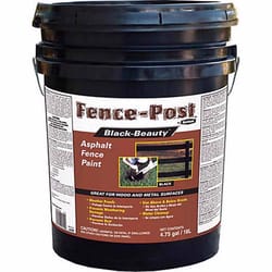 Gardner Fence Post Gloss Black Asphalt Fence Paint 5 gal