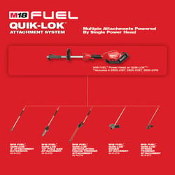 Milwaukee M18 Fuel Quik-Lok 10 in. 18 V Battery Leaf Blower/Pole Saw Combo Kit (Battery &amp; Charger)