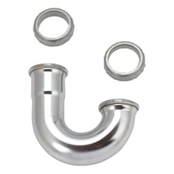 Ace 1-1/2 in. D Chrome Plated Brass J Bend