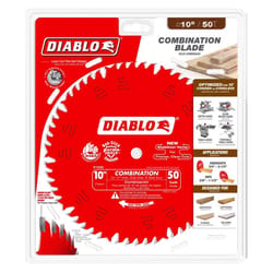 Diablo 10 in. D X 5/8 in. TiCo Hi-Density Carbide Combination Saw Blade 50 teeth 1 pk