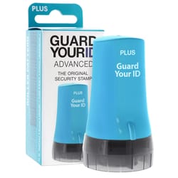 PLUS Guard Your ID 1.5 in. H X 1.5 in. W Round Blue Identity Protection Roller 1 pk