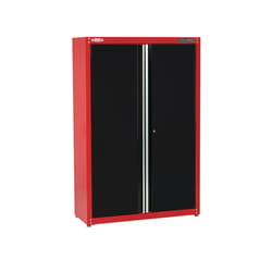 工匠74. 高X 48英寸. 宽X 18英寸. D Black/Red Steel Storage Cabinet