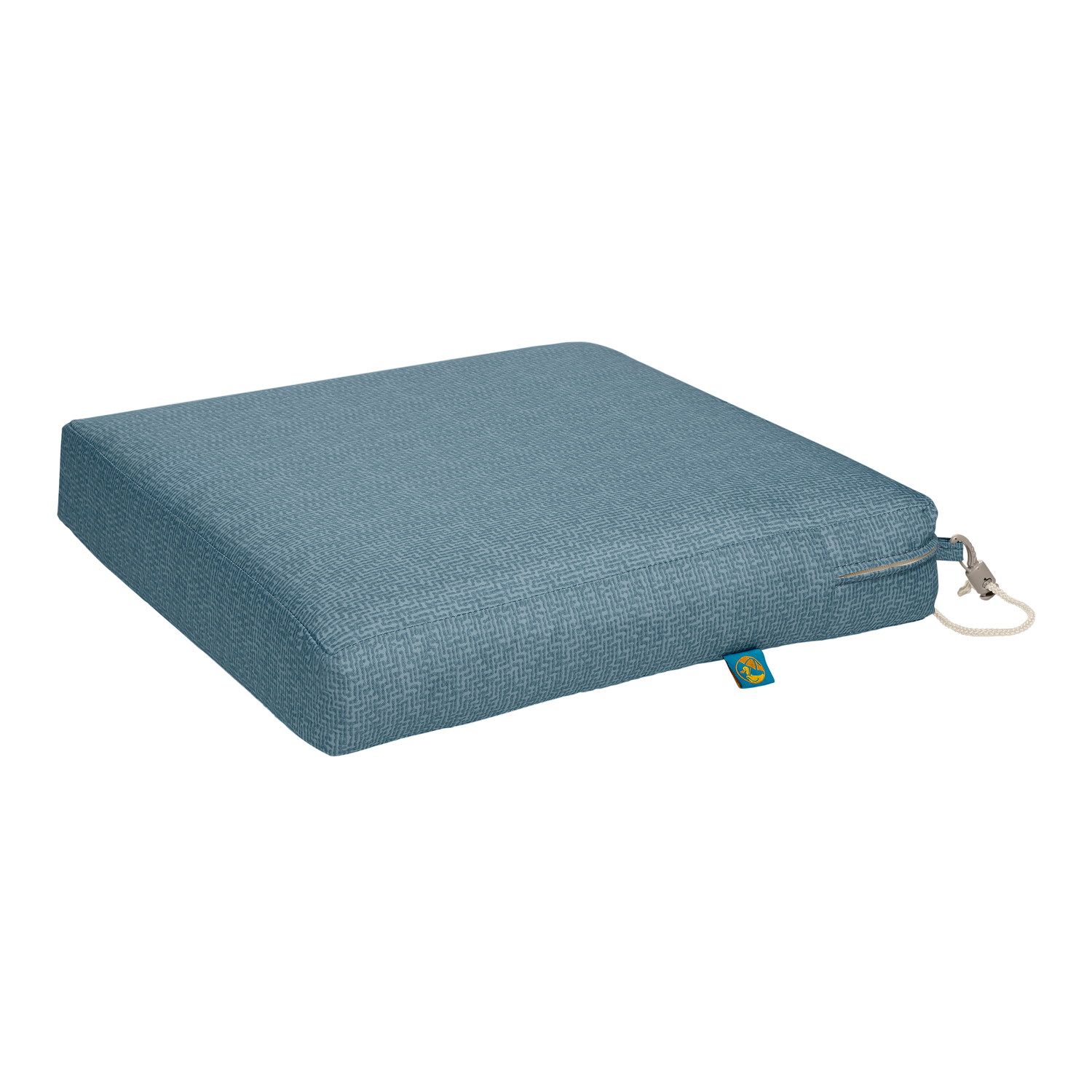 Photo 1 of Duck Covers Weekend Blueshadow Casual Polyester Seat Cushion 3 in. H X 19 in. W X 21 in. L