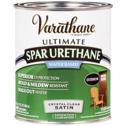 Varathane Spar Urethane Exterior Water Based Exterior Satin 1 qt. 2-3 hr.