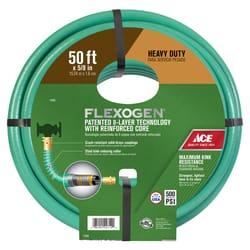 Ace Flexogen 5/8 in. D X 50 ft. L Heavy Duty Premium Grade Garden Hose