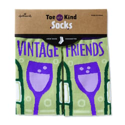 Hallmark Vintage Friends Crew Socks Cotton 1 pk