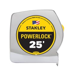 STANLEY PowerLock 25 ft. L X 1 in. W Tape Measure 1 pk
