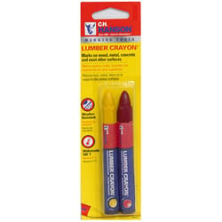 C.H. Hanson CH Hanson 4-1/4 in. L Lumber Crayon Set Red/Yellow 2 pc