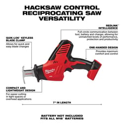 Milwaukee M18 Hackzall Cordless Brushed One-Handed Reciprocating Saw Tool Only