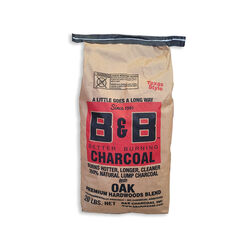 B&B Charcoal All Natural Oak Hardwood Lump Charcoal 20 lb