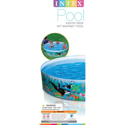 Intex Ocean Coral Reef Snapset Pool 72 in. D