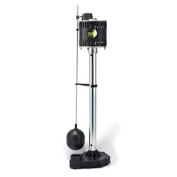 ECO-FLO 1/3 HP 3480 gph Cast Iron Vertical Float Switch AC Pedestal Sump Pump