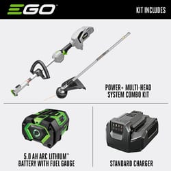 EGO Power+ Multi-Head System MST1501 15 in. 56 V Battery String Trimmer Kit (Battery & Charger)